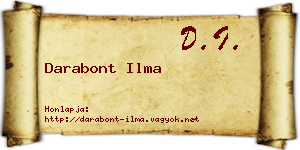 Darabont Ilma névjegykártya